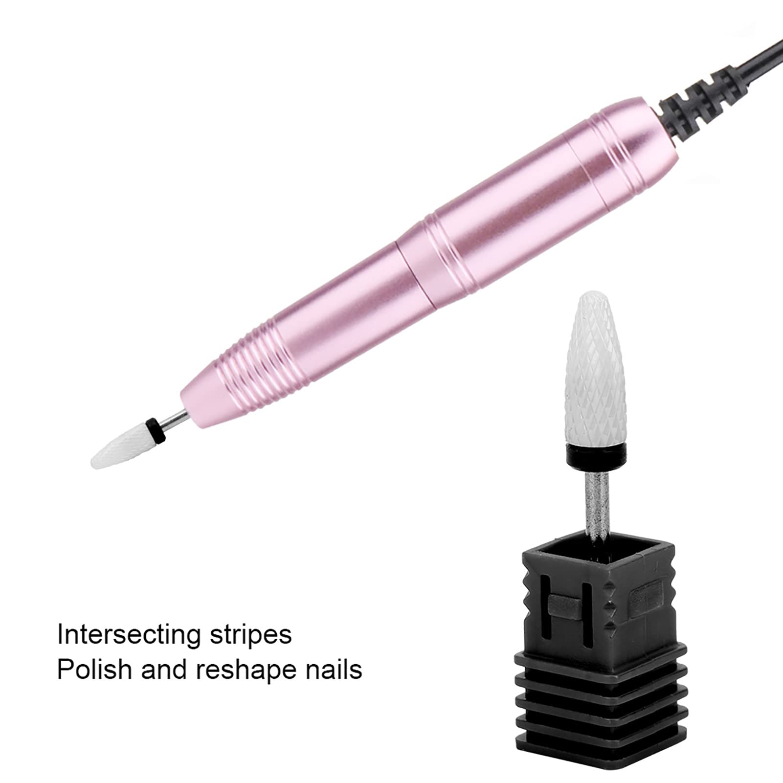 FLEXMAN Ceramic Nail Drill Bit, Corn Head Shape Electric Grinding Machine Drill Bit - Image 3