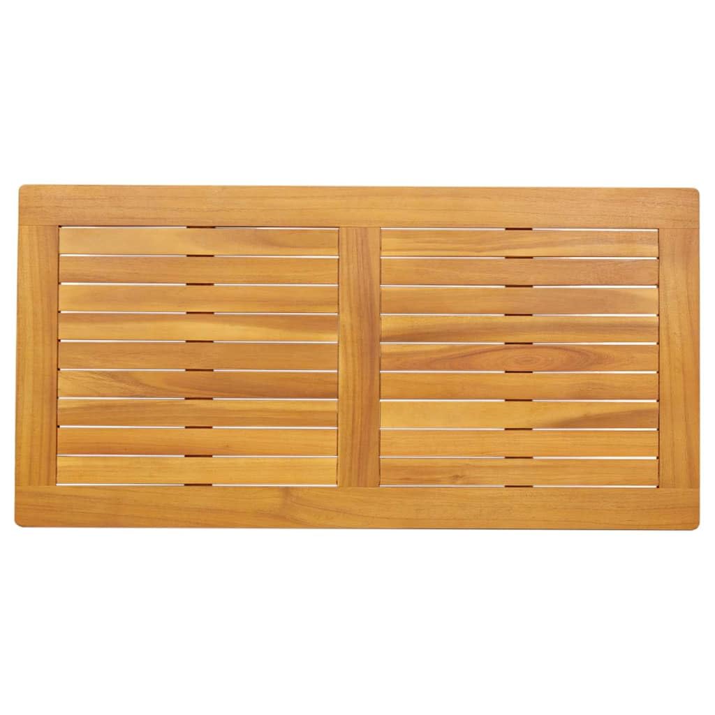 vidaXL Plateau de table Marron 100 x 50 x 2 cm Bois d'Acacia Massif, Table en bois d'acacia, surface lisse pour dîner, mobilier durable, design contemporain pour usage intérieur et extérieur, style la