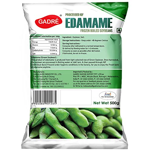 Image of Gadre Edamame Frozen Boiled Soybeans, 500gm