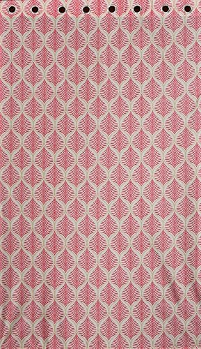 Image of Yarnis Floral Printed Light-Filtering Curtains 9 Feet Long Set of 2 for Long Set of 2 Door Living Room, Pink, Parda