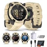 Garmin Instinct 3-45 mm, display AMOLED, batteria 18 giorni, robusto smartwatch GPS per esterni, torcia integrata, collezione Alpine Rush a colori in edizione limitata, citrino con cinturino citrino