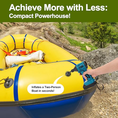 Luftgebläse Bürstenloser Hochgeschwindigkeitsmotor Kompatibel mit Makita 18v Akku Luftdüster Laubbläser für Camping, BBQ & Werkstatt (Akku Nicht enthalten) – Bild 5