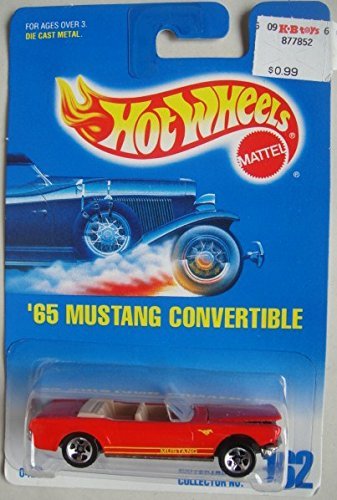 HOT WHEELS RED '65 MUSTANG CONVERTIBLE #162 by Hot Wheels