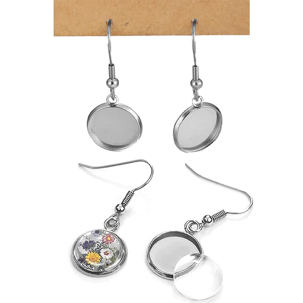 20 Ciondoli Vuoti A Forma Di Sole Per Gioielli Fai Da Te - Base Rotonda In Lega, Colori Oro E Argento Antico, 12mm - 3