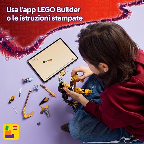 NINJAGO Battle Mech Spinjitzu di Arin - Action Figure Snodabile con Parti Scambiabili, Drago Giocattolo Baby Riyu e 2 Minifigure - Regalo per Bambini da 7 Anni Fan di La Rivolta dei Draghi 71839 - Lego - Immagine 7