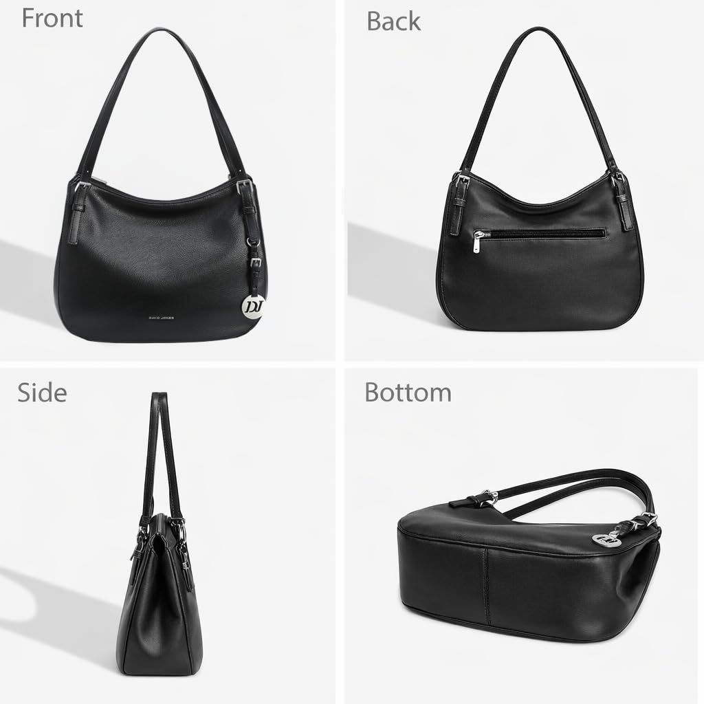 David Jones - Damen Schultertasche Hobo Beuteltasche Mittelgroße