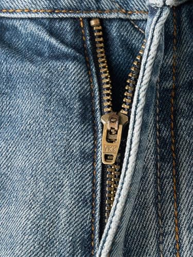 Men's Spring Loose Fit Jeans Washed Vintage Style Straight Leg Denim Trousers Casual Look4