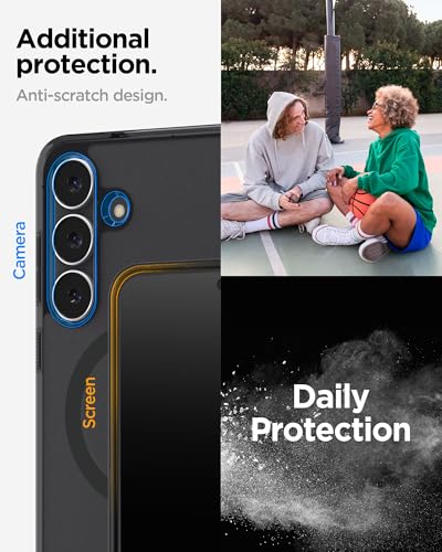 Image of Spigen Ultra Hybrid MagFit | Samsung Galaxy S25 FE Case [Transparent] [Magsafe] Galaxy S25 FE Back Cover | TPU+PC - Frost Black