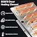 503978 61927 964p3 Dryer Heating Element Kit Compatible for speed. queen/aman.a/mayt.ag/cros.ley Dryer ADE3SRGS173TW01 ADE3LRGS171TW01 Parts,Replaces 964p3,56179,503404 by MIFLUS
