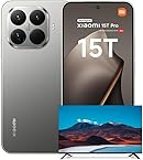 Xiaomi 15T Pro, Smartphone 12+512GB, 6.83" 144Hz Eye-care Display, MediaTek Dimensity 9400+, 50MP Leica 5x Pro Telephoto, 5500mAh, Titanium, Charger Not Included,2-years warranty+Xiaomi TV F 32