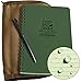 Rite in the Rain Weatherproof Side Spiral Kit: Tan CORDURA Fabric Cover, 4 5/8" x 7" Green Notebook, and Weatherproof Pen (No. 973-KIT)
