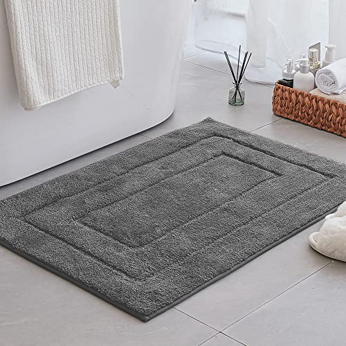 GRANNY SAYS Bath Matt Non Slip 60 x 90 cm, Pack of 1 Bathroom Mat Large, Super Soft and Water Absorbent Bath Rug