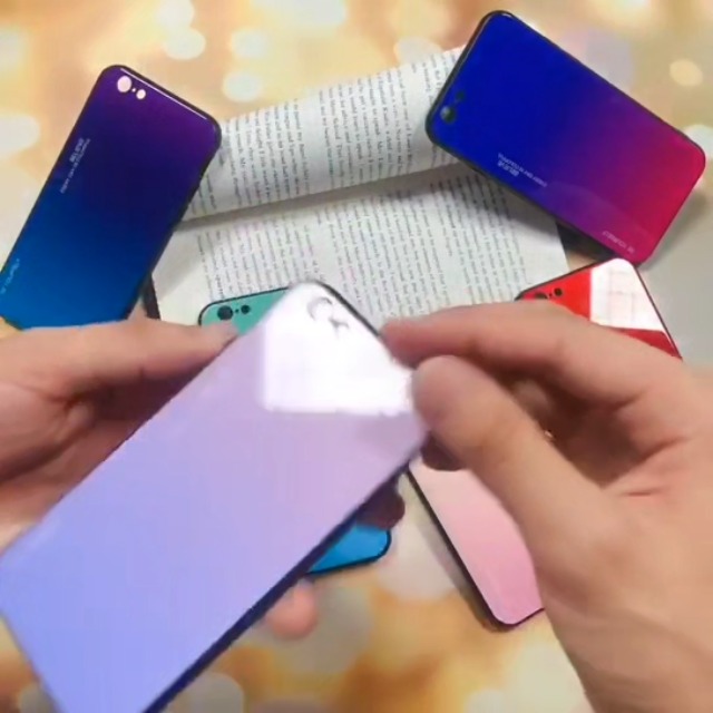 Cover Ibrida Per Honor 90 Smart / Honor X7b: Custodia In Silicone TPU Morbido Con Pannello Posteriore In Vetro Temperato Sfumato, Protezione Antiurto (Design Gradiente 06) - 5