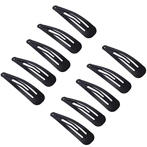50 Piezas horquillas Negro Pinza de Pelo, 5cm Clips de Pelo de Metal, Clips de pelo, Accesorios Cabello,antideslizantes para el cabello para niñas y mujeres Cover