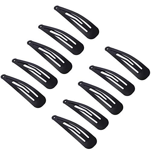 50 Piezas horquillas Negro Pinza de Pelo, 5cm Clips de Pelo de Metal, Clips de pelo, Accesorios Cabello,antideslizantes para el cabello para niñas y mujeres.…