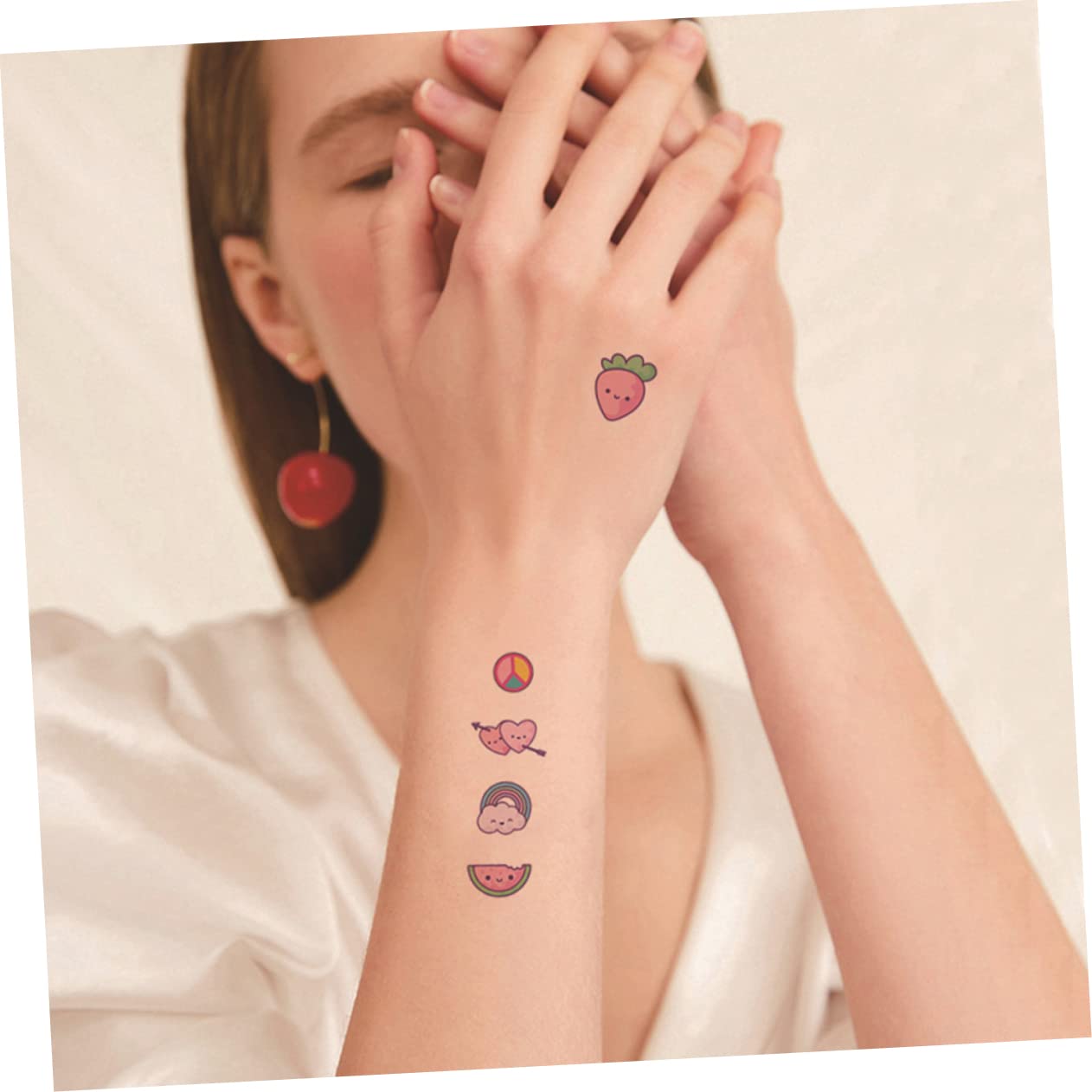 Beaupretty 300hojas Pegatinas De Tatuajes Temporales Divertidas y Lavables De Diseños De Dibujos Animados Impermeables y Duraderas Para Fiestas Playa y Eventos Sociales
