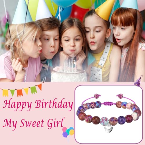 Image of Birthday Gifts for Girls Bracelets for Teen Girls Sweet Women Gifts Charm Bracelets for Daughter /Granddaughter /Niece /Friends