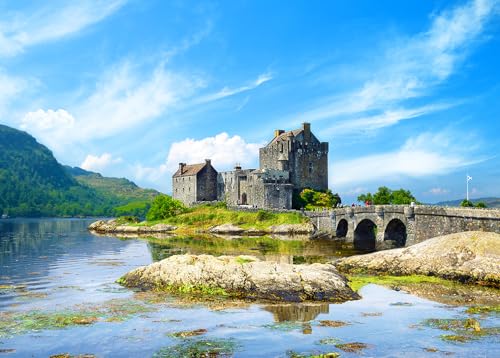 Puzzles 500 Pieces for Adults jigsaw puzzles for adults 500 Piece Puzzle Educational Games -Eilean Donan Castle