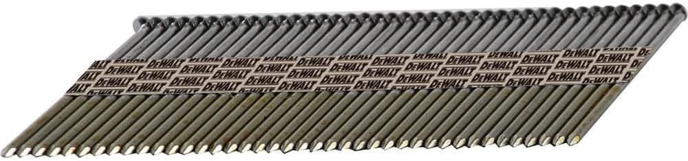 DEWALT Framing Nails, Paper Tape, 30-Degree, Ring Shank, Galvanized, Off-Set Round Head, 2 3/8-Inch x .113-Inch, 2000-Pack (DPT-8DR113GFH)