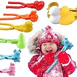 CIYIN Schneeball Maker, 6 Stück Schneeball Former, Winter Schneeball Form Spielzeug, Sandball...