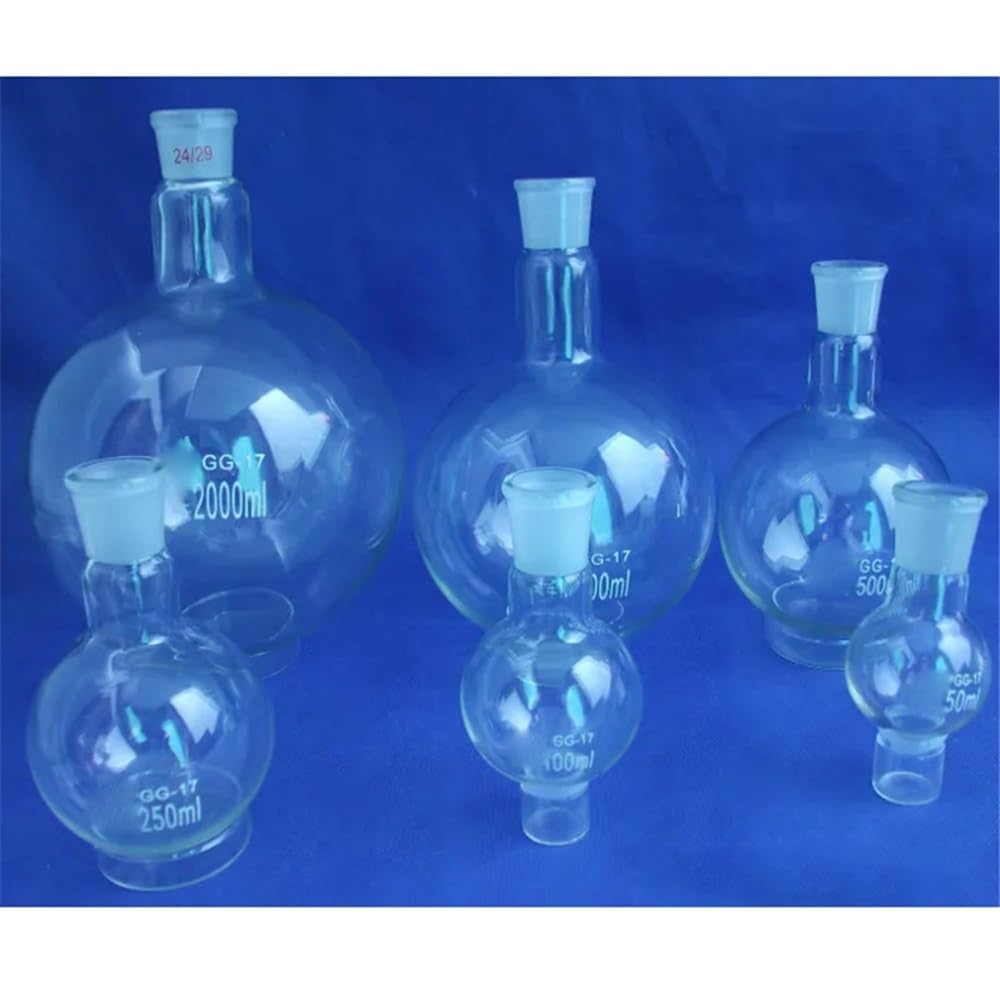 Equipos y suministros de laboratorio 2 piezas/lote 250 ml 24/29 cuello matraz de fondo redondo ebullición boca esmerilada estándar