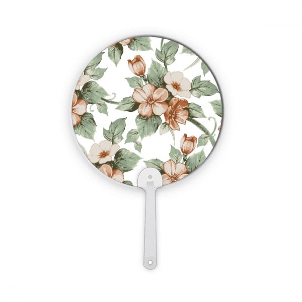 Décorations artisanales rondes fleur plastique et éventail rotin mural intérieur