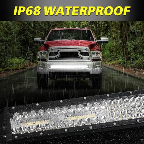 Image of 40 Inch LED Light Bar 310W Combo Quad Row Off Road Driving Light | Spot Flood Combo Beam, Super Bright Quad Row LED Work Light Roof Hood Light Bar for Trucks Pickup UTV SUV Boat Wrangler