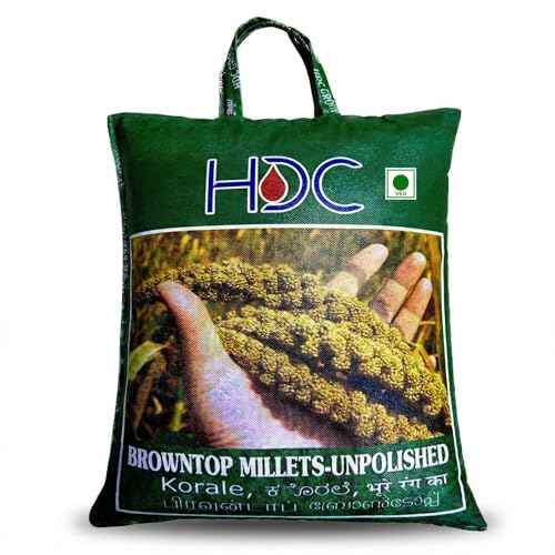 Image of HDC Siridhanya Unpolished Browntop Millet | Gluten free | whole grain | Plant based Protein | Net Wt 4700 g | Sourced from Andhra Pradesh, India