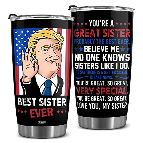 Bechusky Gifts For Sisters - Sisters Christmas Gifts - Gifts For Sisters From Sister, Brother - Sisters Birthday Gifts - Sisters Gifts - Sisters Gifts From Sister, Sisters - Funny 20 Oz Tumbler #TOP5