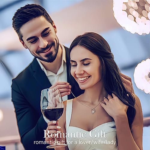 SWEETIME Forever Red Rose Gift Box with Necklace-Real Eternal Rose with 925 Sterling Silver Women Necklace Inside,Enchanted Real Rose Flower Gift for her on Christmas anniversary and Valentine's Day. - Image 6