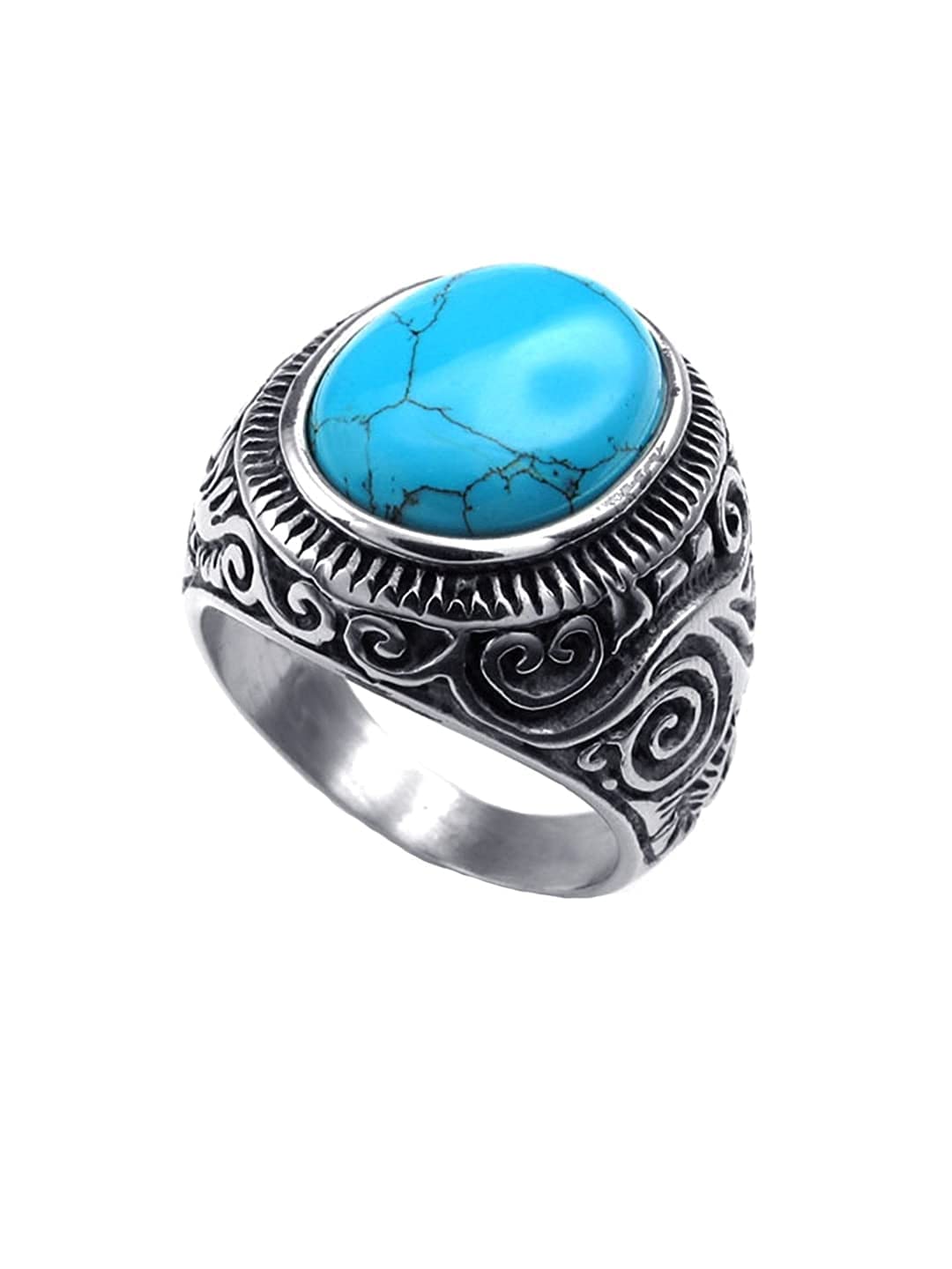 Yellow Chimes Rings for Men Stylish Smooth Finished Steel Black Silver Blue Stoned Multicolor Band Ring for Men and Boys Size 11 (B0B8VXHS5M) Amazon Price History, Amazon Price Tracker