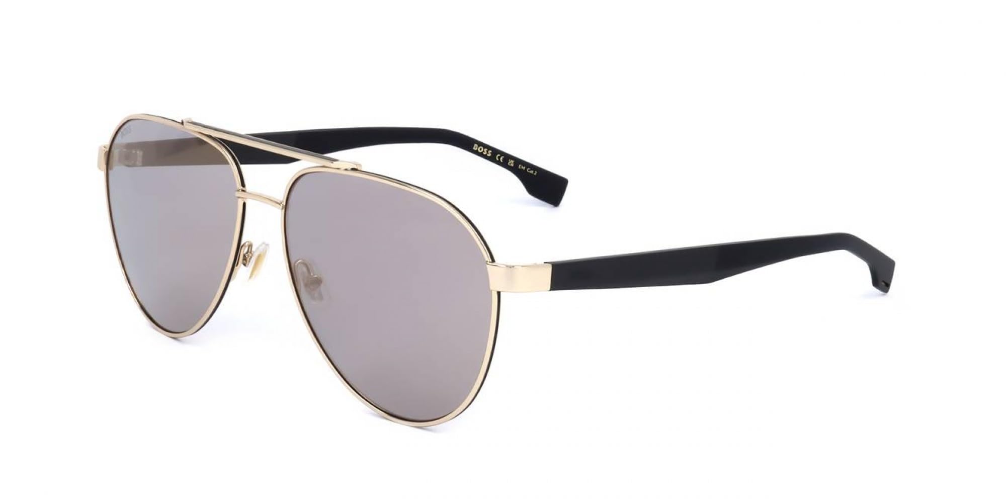 Hugo Boss Men's Gold "Boss" 1485/S Mirrored Sunglasses