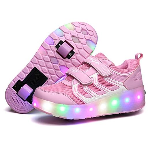 Led Luces Zapatos con Ruedas para Pequeños Niño y Niña Automática Calzado de Skateboarding Deportes de Exterior Patines en Línea Brillante Mutilsport Aire Libre y Deporte Gimnasia Running Zapatillas
