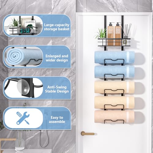 Xstydes TM-6B 6-Tier Over The Door Towel Rack,Towel Racks thumb #3