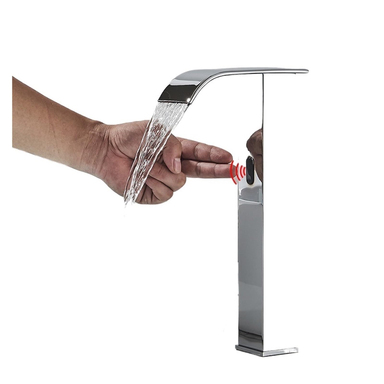 Robinet de lavabo intelligent contre le gaspillage d'eau avec mitigeur cascade