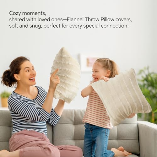 Image of BEDELITE Velvet Pillow Covers with Zipper, Boho-Beige, 26x26 Inches, 2 Pack