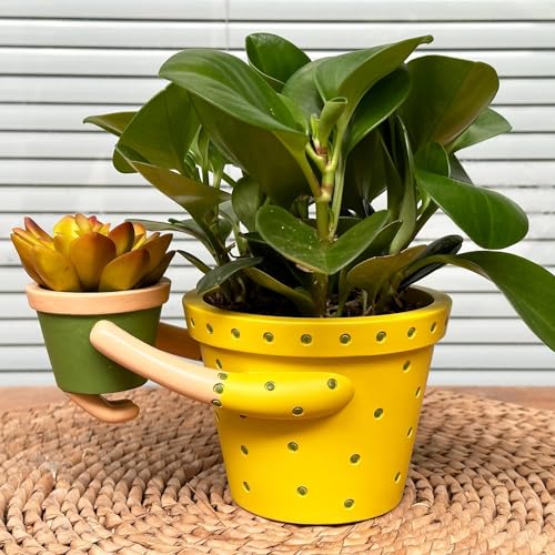 Cute-Indoor-Planter-Succulent-Pots-Mom-Hugging-Baby-Double-Plant-Pots-Decorative-53-Pot-29-Cactus-Pot-with-Drainage-Interior-Outdoor-PlantsUnique-Fun-Gift-PlantersBest-Gifts-Family-Friends