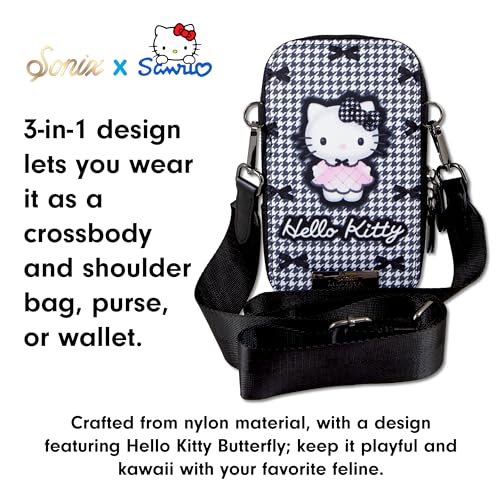 Image of Sonix x Sanrio Phone Pouch - Universal Smartphone Purse and Wallet, Crossbody and Shoulder Bag | Hello Kitty Butterfly