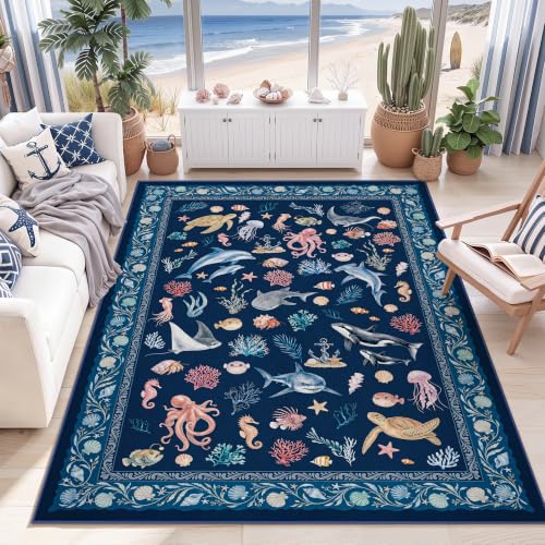 Arenarug 5x7 Ocean Animal Rug