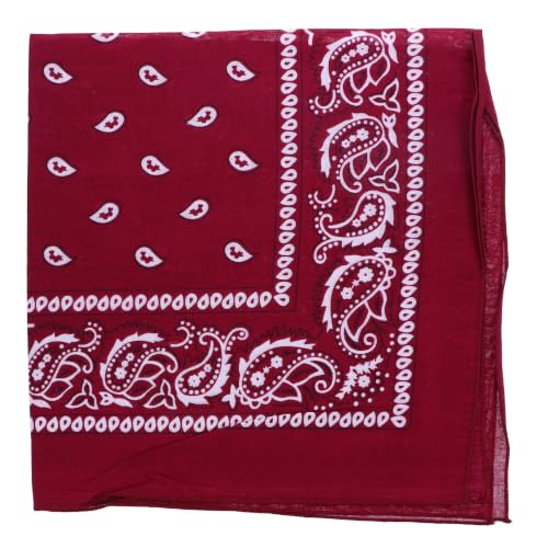 Image of Motique Accessories Extra Large Paisley Bandana 27x27 Inch
