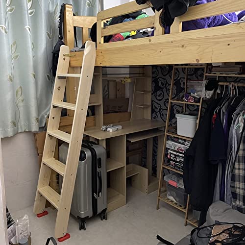 Échelle de lit à crochets en bois pour sécuriser l'accès aux lits superposés