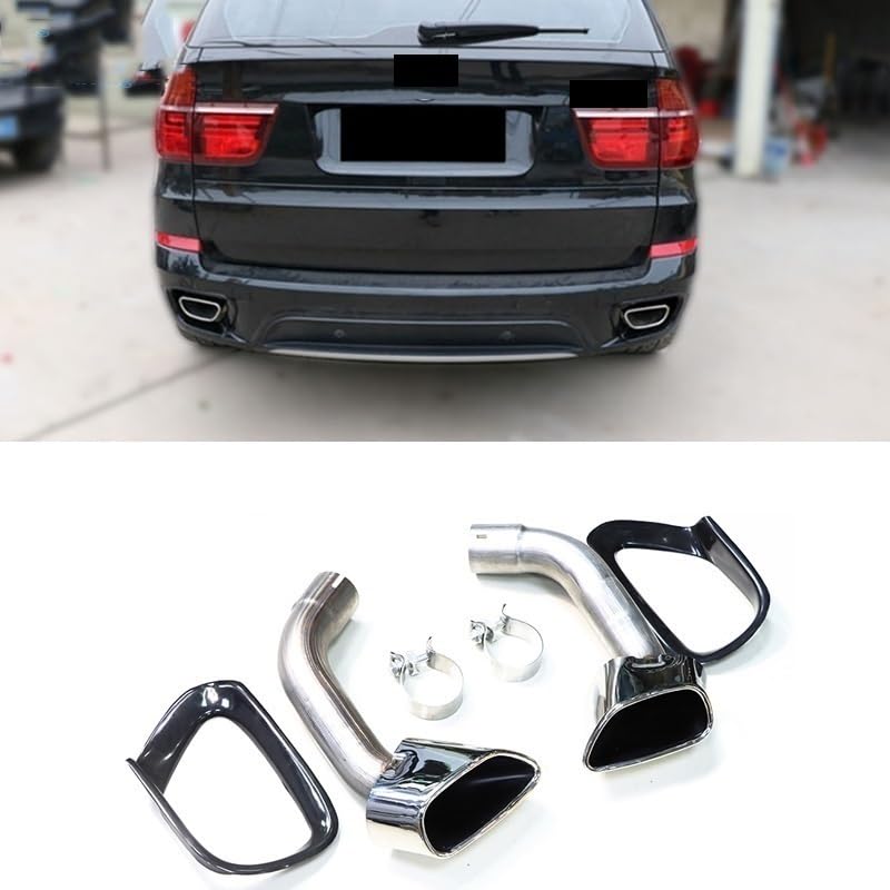 Puntas de escape para BMW X5 E70 2008-2013 en acero inoxidable 304 2