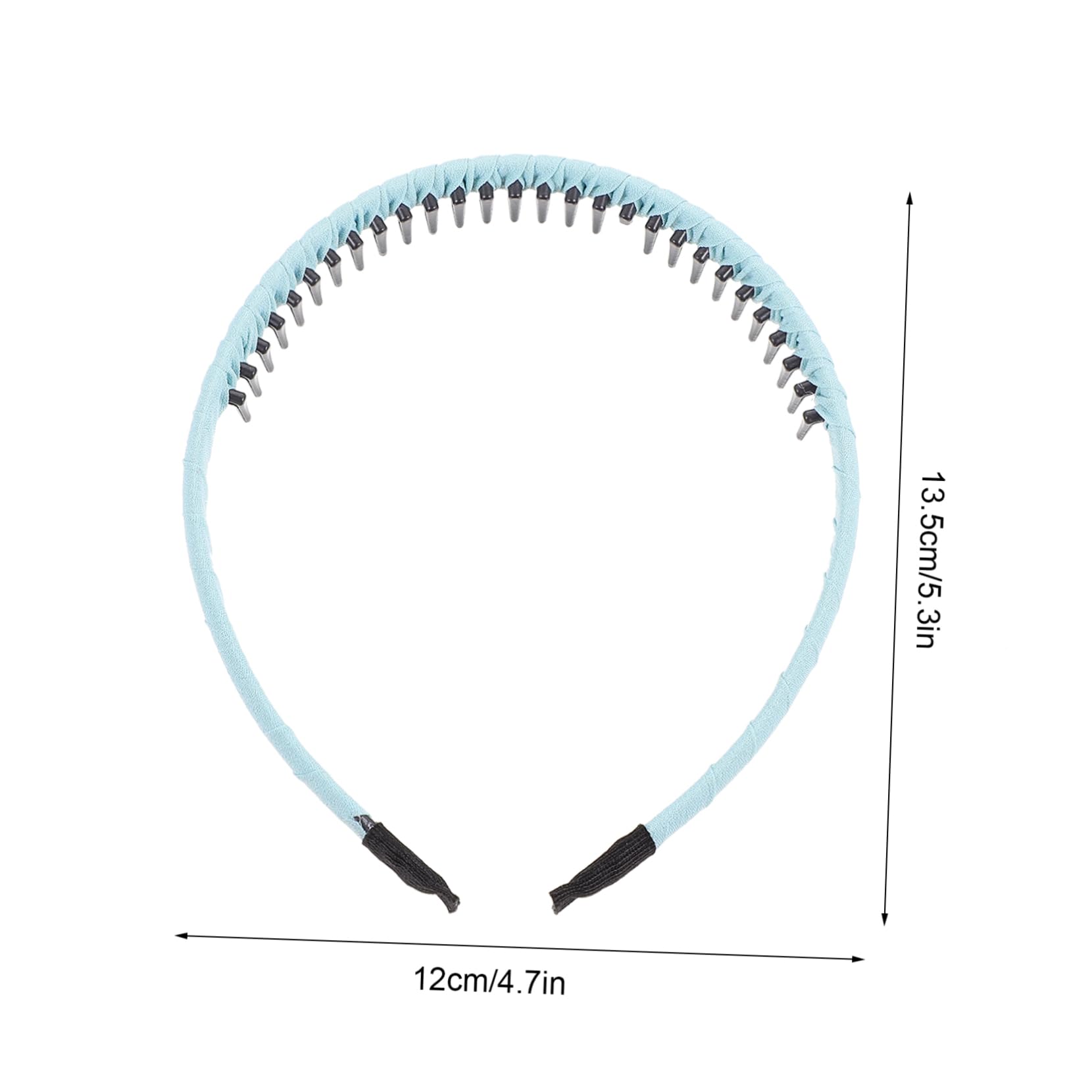 FRCOLOR 30pezzi Cerchietti Dentati Tessuto Per Accessori Antiscivolo Per Donne e Ragazze Eleganti e Comodi Per Ogni Occasione