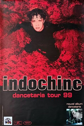 Affiche Indochine Dancetaria Tour 1999 impression 80X120Cm poster de collection pour salon