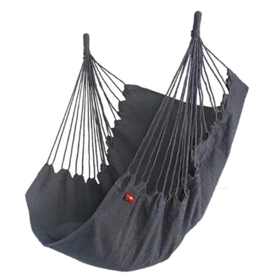Camping Silla Columpio Hamaca Asiento Jardín Patio Interior Exterior Adultos Colgante Hamaca Portátil(A)