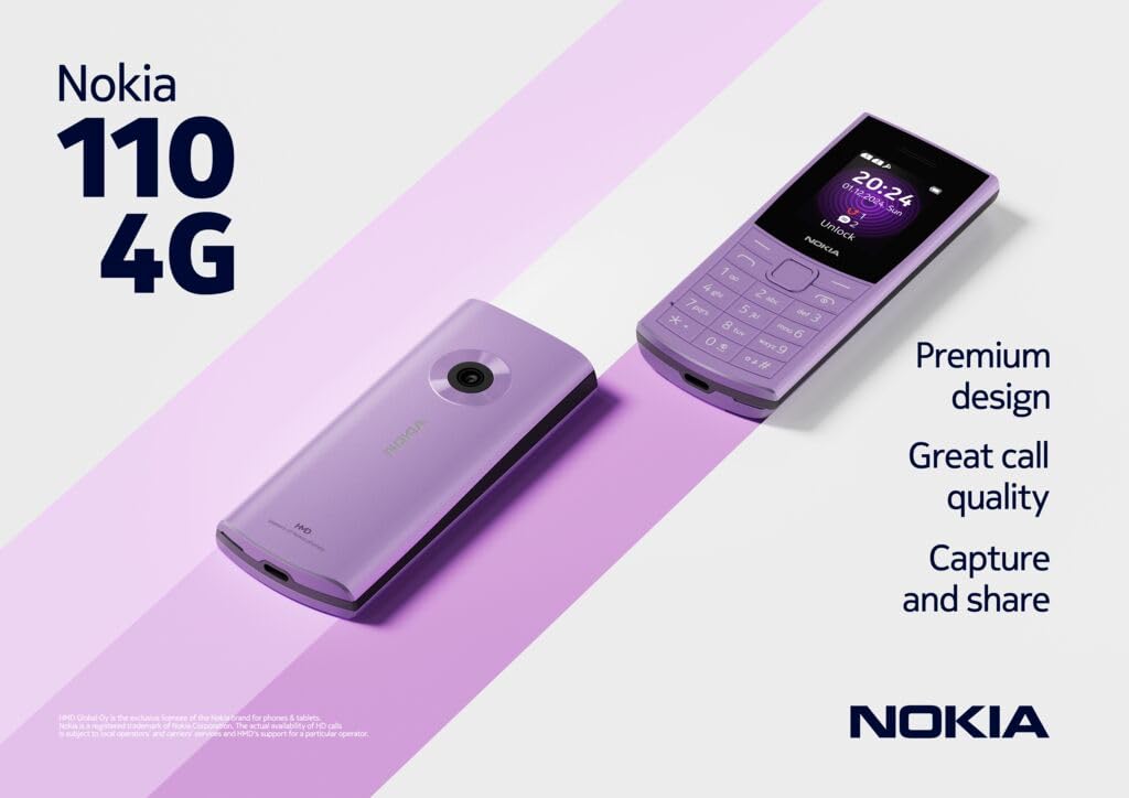Nokia 110 4G 2024, fioletowy