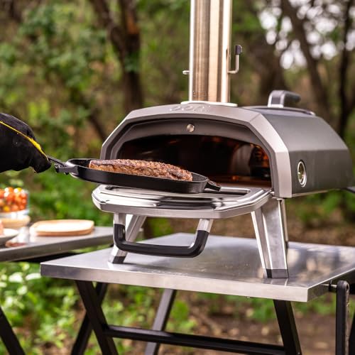 Ooni Karu 2 Multi-Brennstoff Tragbarer Outdoor Ofen Gas-/Holz-/Holzkohle für Grillen, Kochen und Backen – Pizza in 60 Sekunden fertig