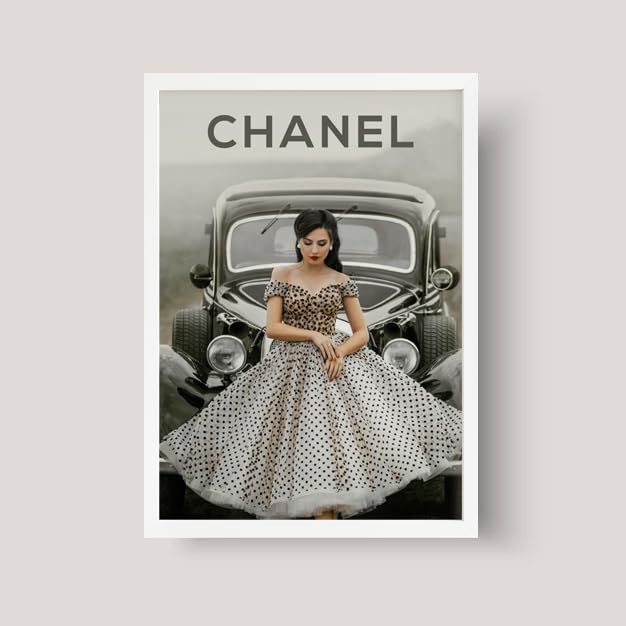 ROEBUX Black White Fashion designer Wall Art Poster A3 Chanel Visual