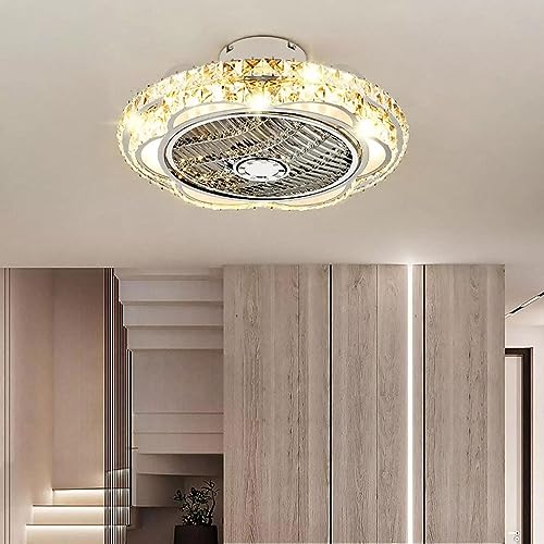 Ventilateur de plafond silencieux pour plafond bas avec cristal dimmable - 6