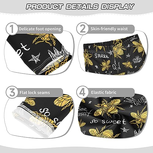 Gredecor Girls Leggings Halloween Cute Bat Stars Printed Yoga Workout Pants Dance Tights Kids Bottoms Ankle Length3